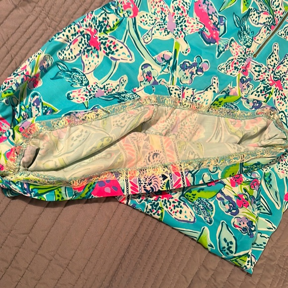 LILLY PULITZER KELBY STRETCH SHIFT DRESS BALI BLUE SWAY THIS WAY ENGINEERED - Picture 3 of 6